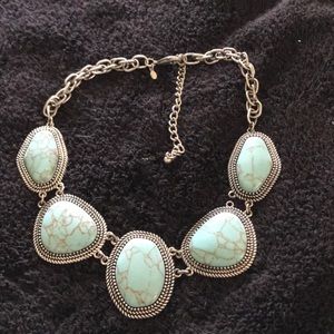 Cute turquoise necklace, stone not plastic